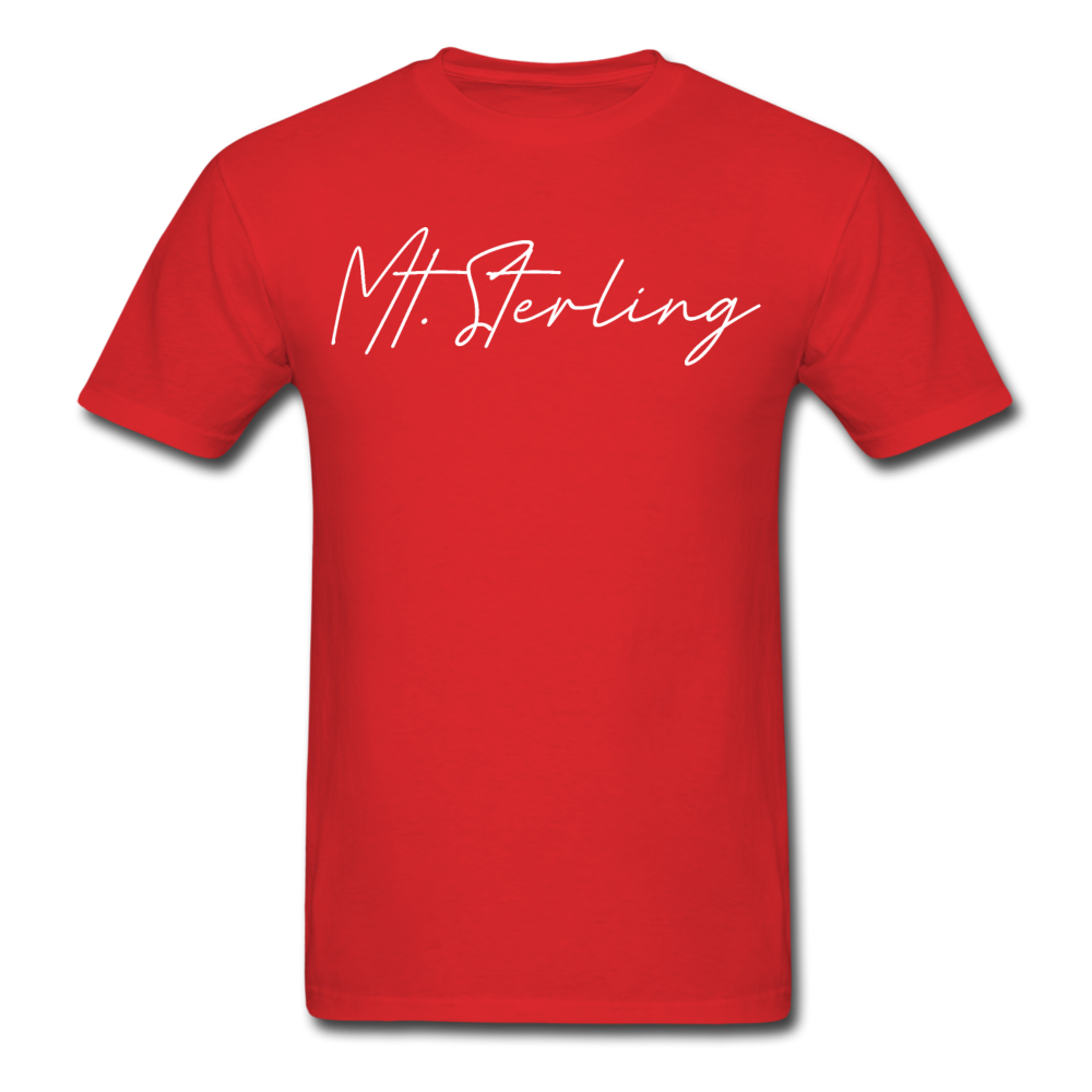 Mount Sterling Cursive T-Shirt - red