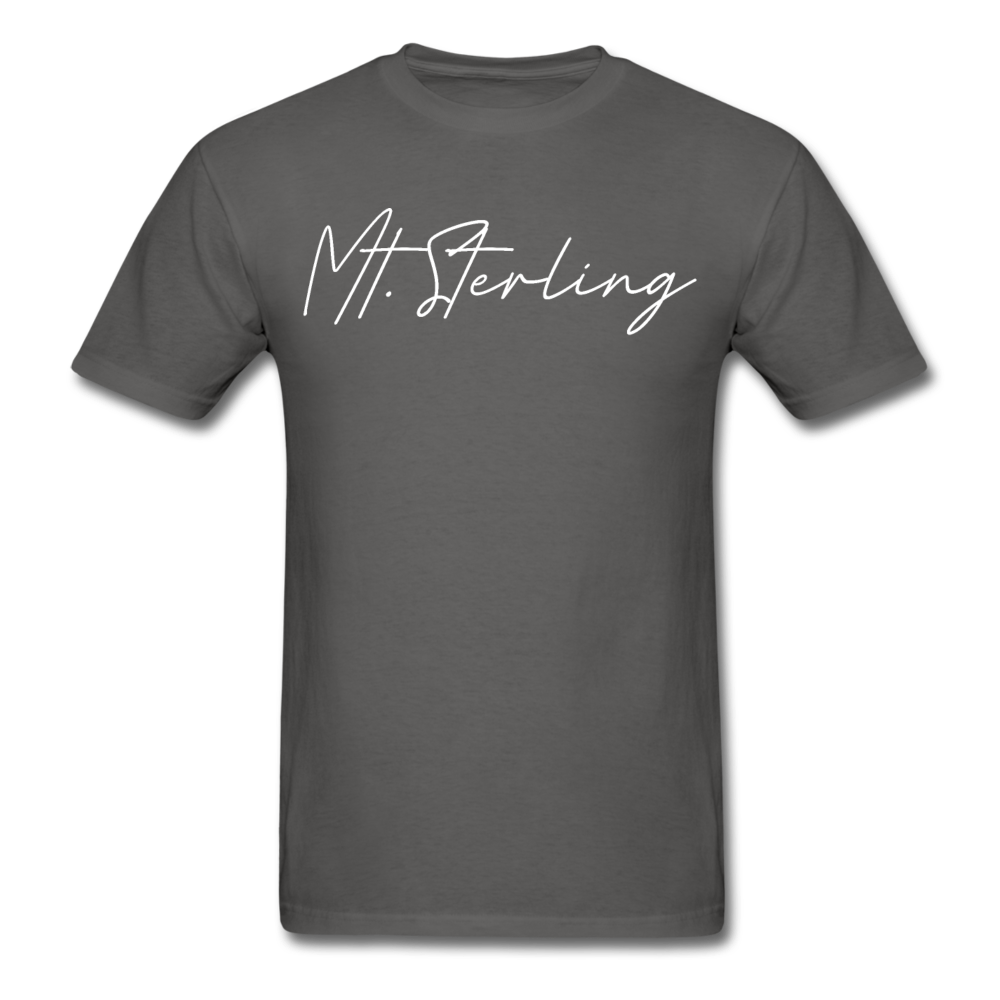 Mount Sterling Cursive T-Shirt - charcoal
