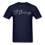 Mount Sterling Cursive T-Shirt - navy