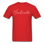 Monticello Cursive T-Shirt - red
