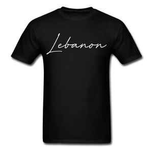 Lebanon Cursive T-Shirt - black