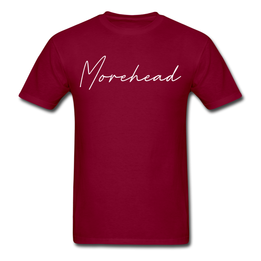 Morehead Cursive T-Shirt - burgundy