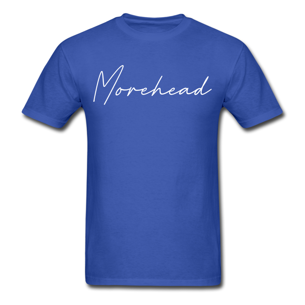 Morehead Cursive T-Shirt - royal blue