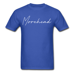 Morehead Cursive T-Shirt - royal blue