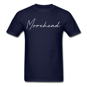 Morehead Cursive T-Shirt - navy