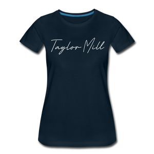 Taylor Mill Cursive Women's T-Shirt - deep navy
