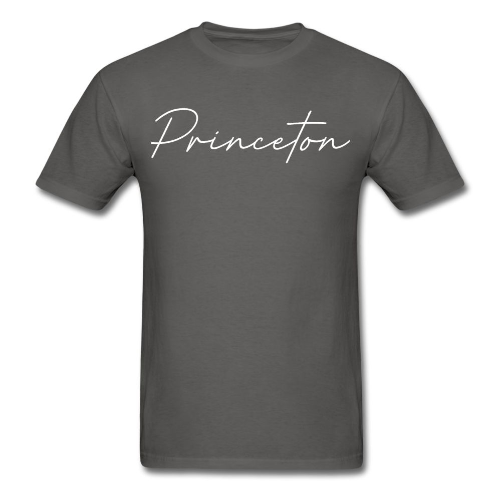 Princeton Cursive T-Shirt - charcoal