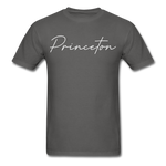 Princeton Cursive T-Shirt - charcoal