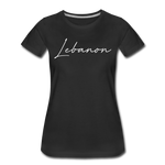 Lebanon Cursive Women's T-Shirt - black