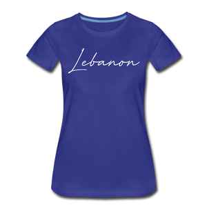 Lebanon Cursive Women's T-Shirt - royal blue