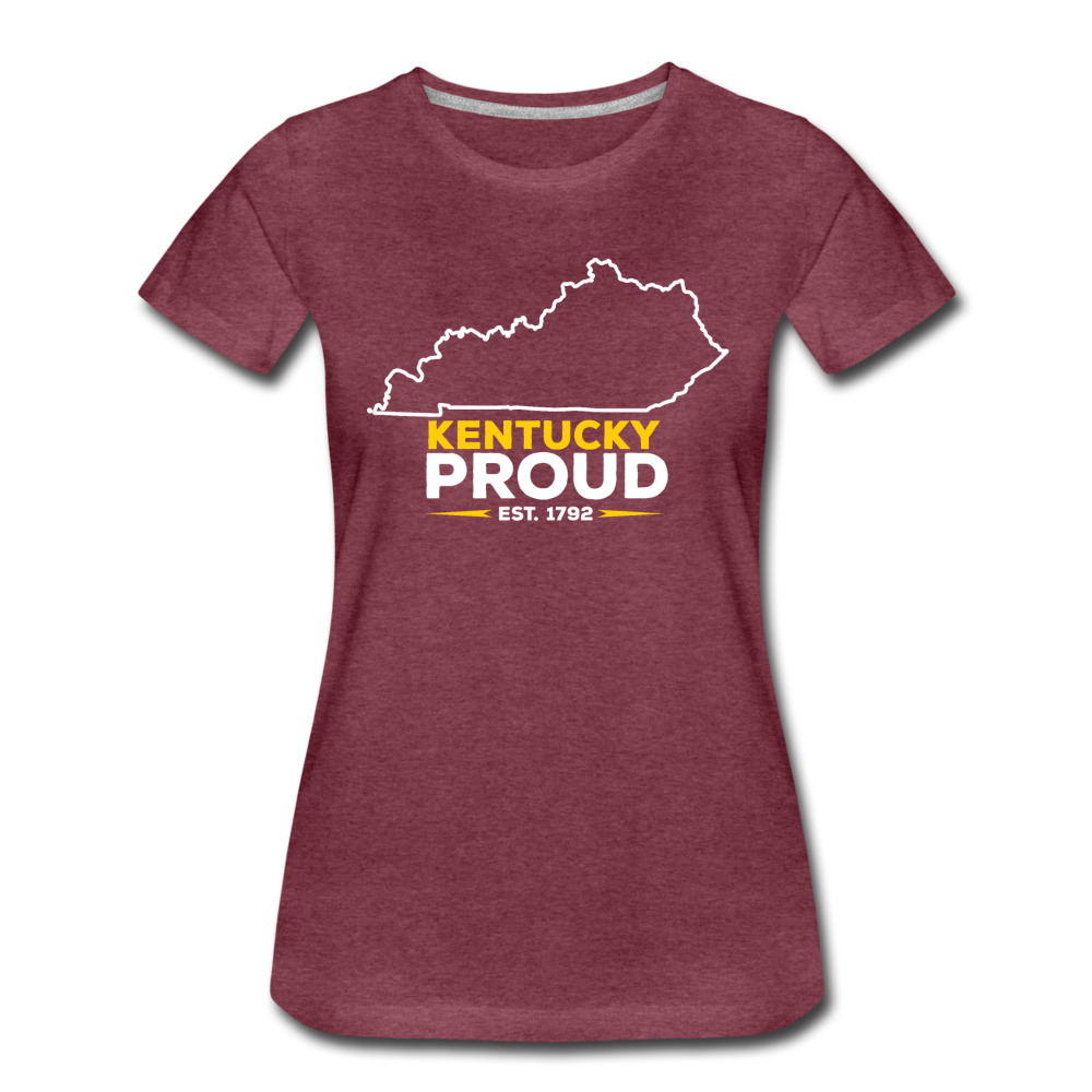 Kentucky Proud Women's T-Shirt - heather burgundy