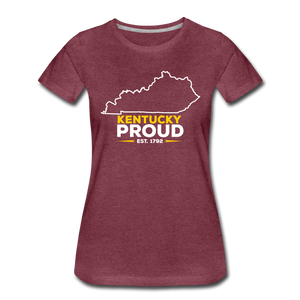 Kentucky Proud Women's T-Shirt - heather burgundy