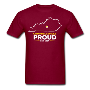 Campbellsville Proud T-Shirt - burgundy