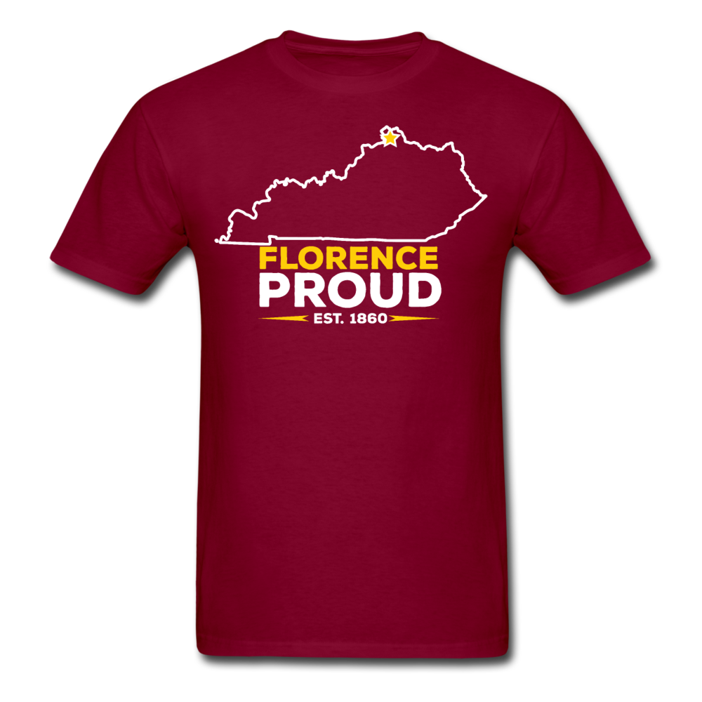 Florence Proud T-Shirt - burgundy