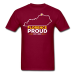 Florence Proud T-Shirt - burgundy