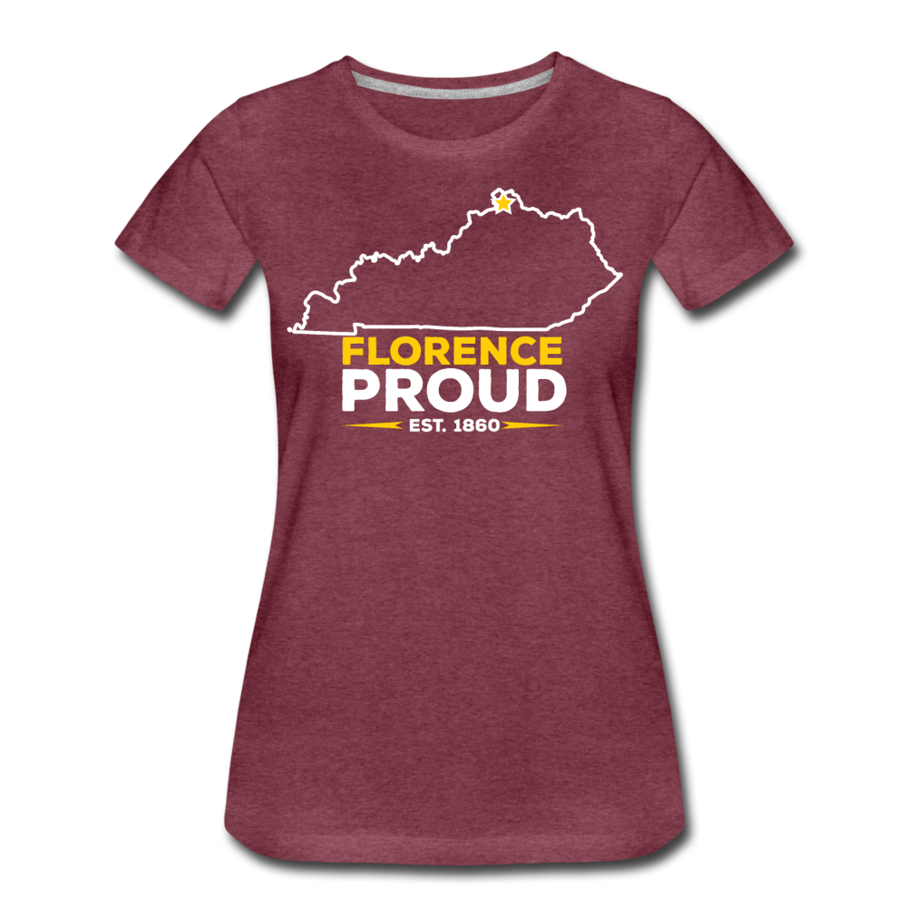 Florence Proud Women's T-Shirt - heather burgundy