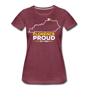 Florence Proud Women's T-Shirt - heather burgundy