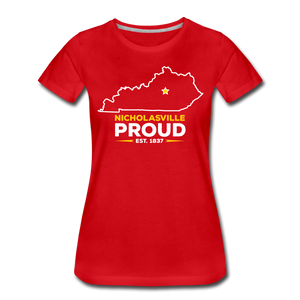 Nicholasville Proud Women's T-Shirt - red