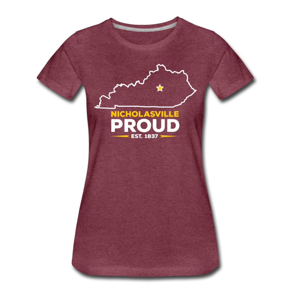 Nicholasville Proud Women's T-Shirt - heather burgundy