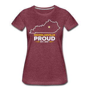 Nicholasville Proud Women's T-Shirt - heather burgundy