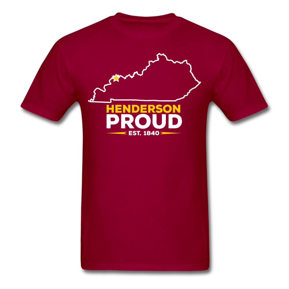 Henderson Proud T-Shirt - dark red