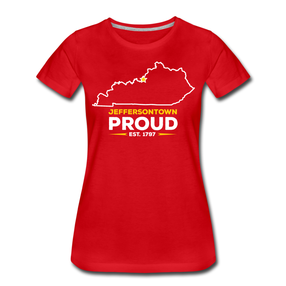 Jeffersontown Proud Women's T-Shirt - red