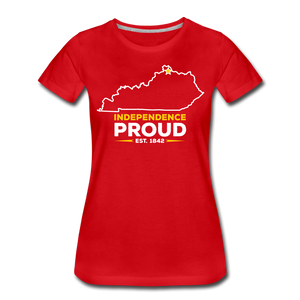 Indepedence Proud Women's T-Shirt - red