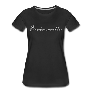 Barbourville Cursive Women's T-Shirt - black