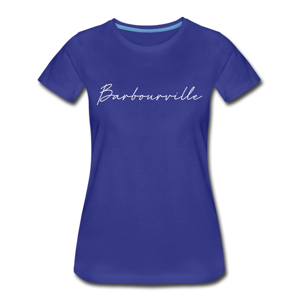 Barbourville Cursive Women's T-Shirt - royal blue