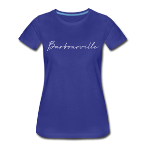 Barbourville Cursive Women's T-Shirt - royal blue