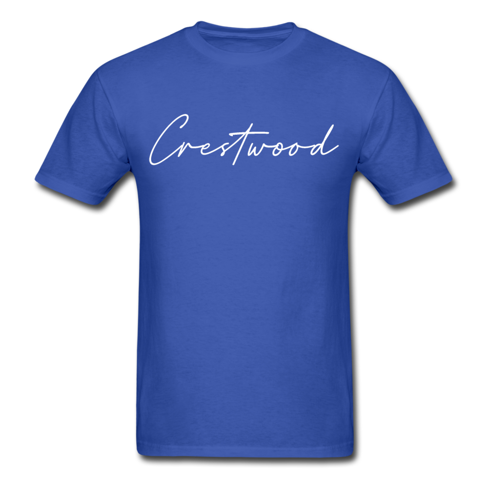 Crestwood Cursive T-Shirt - royal blue