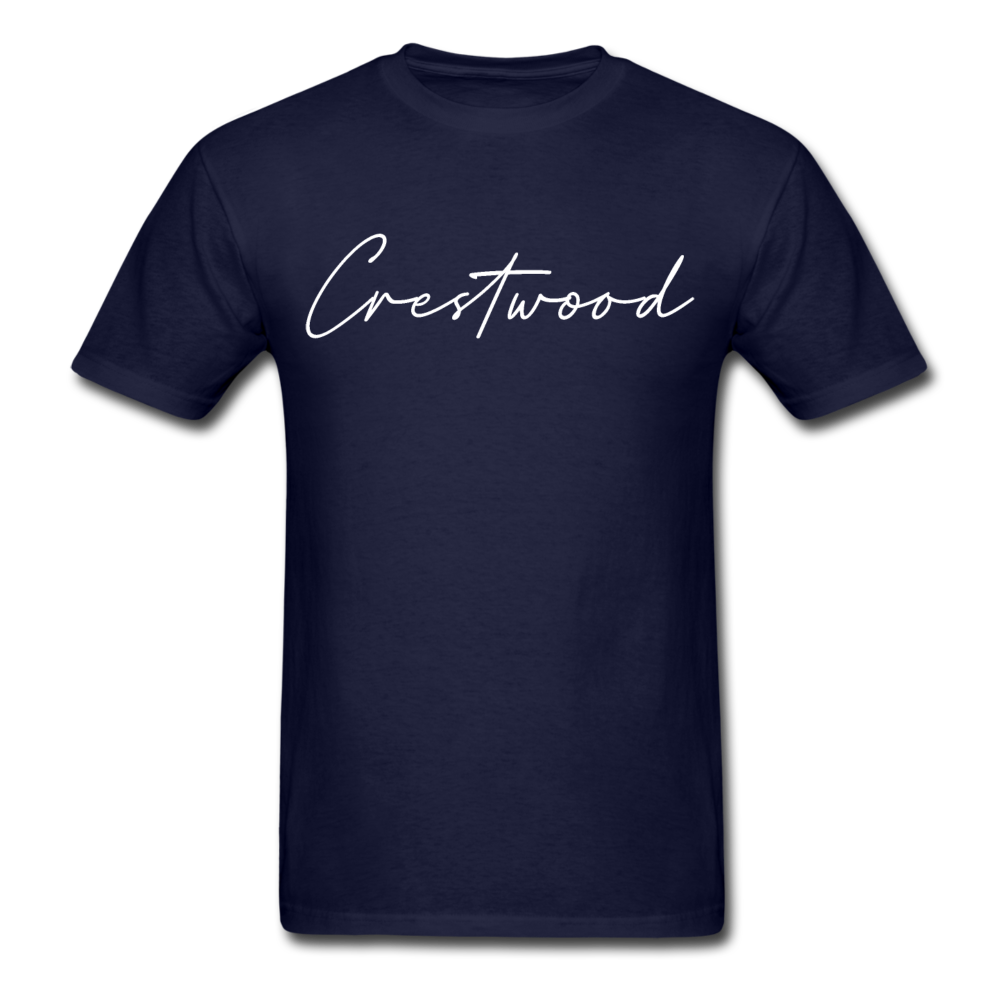 Crestwood Cursive T-Shirt - navy