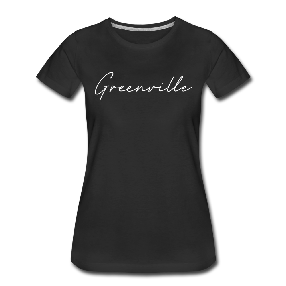 Greenville Cursive Women's T-Shirt - black