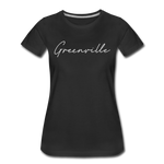 Greenville Cursive Women's T-Shirt - black