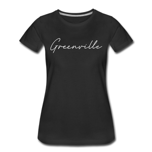 Greenville Cursive Women's T-Shirt - black