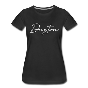 Dayton Cursive Women's T-Shirt - black