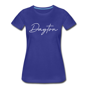 Dayton Cursive Women's T-Shirt - royal blue
