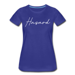 Hazard Cursive Women's T-Shirt - royal blue