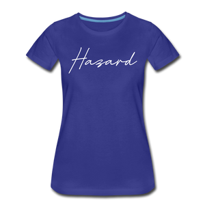 Hazard Cursive Women's T-Shirt - royal blue