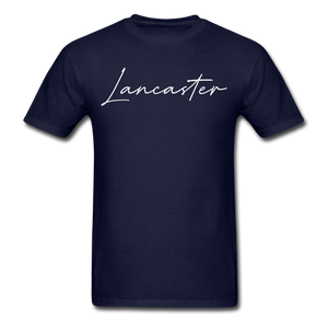 Lancaster Cursive T-Shirt - navy