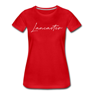 Lancaster Cursive Women's T-Shirt - red