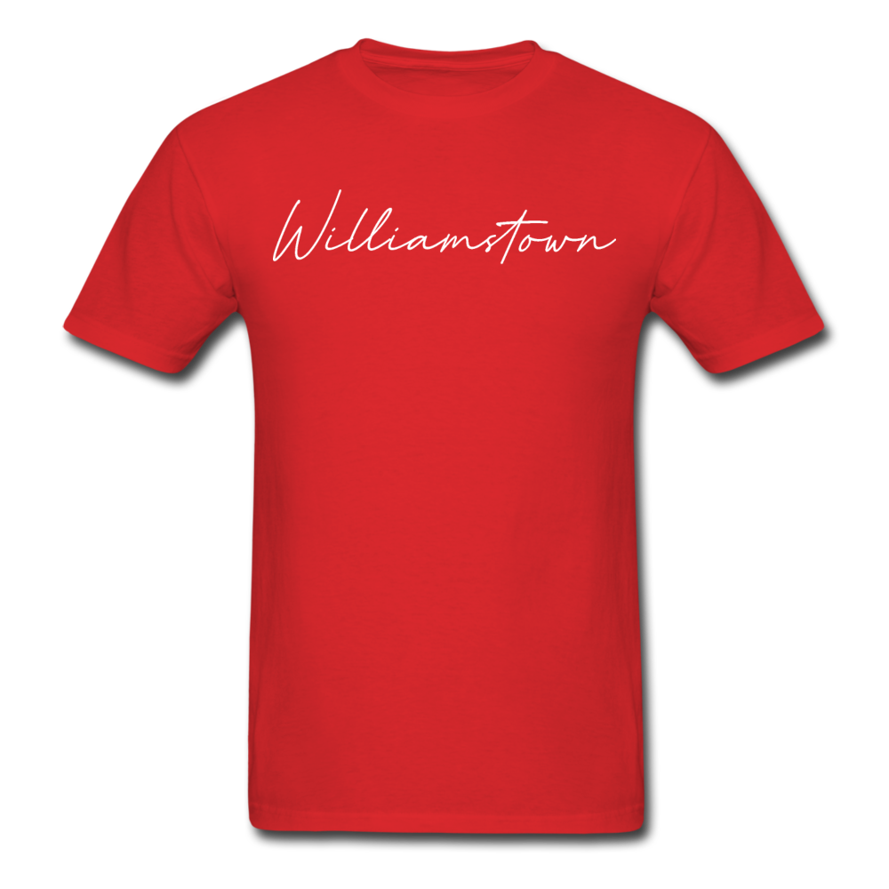 Williamstown Cursive T-Shirt - red