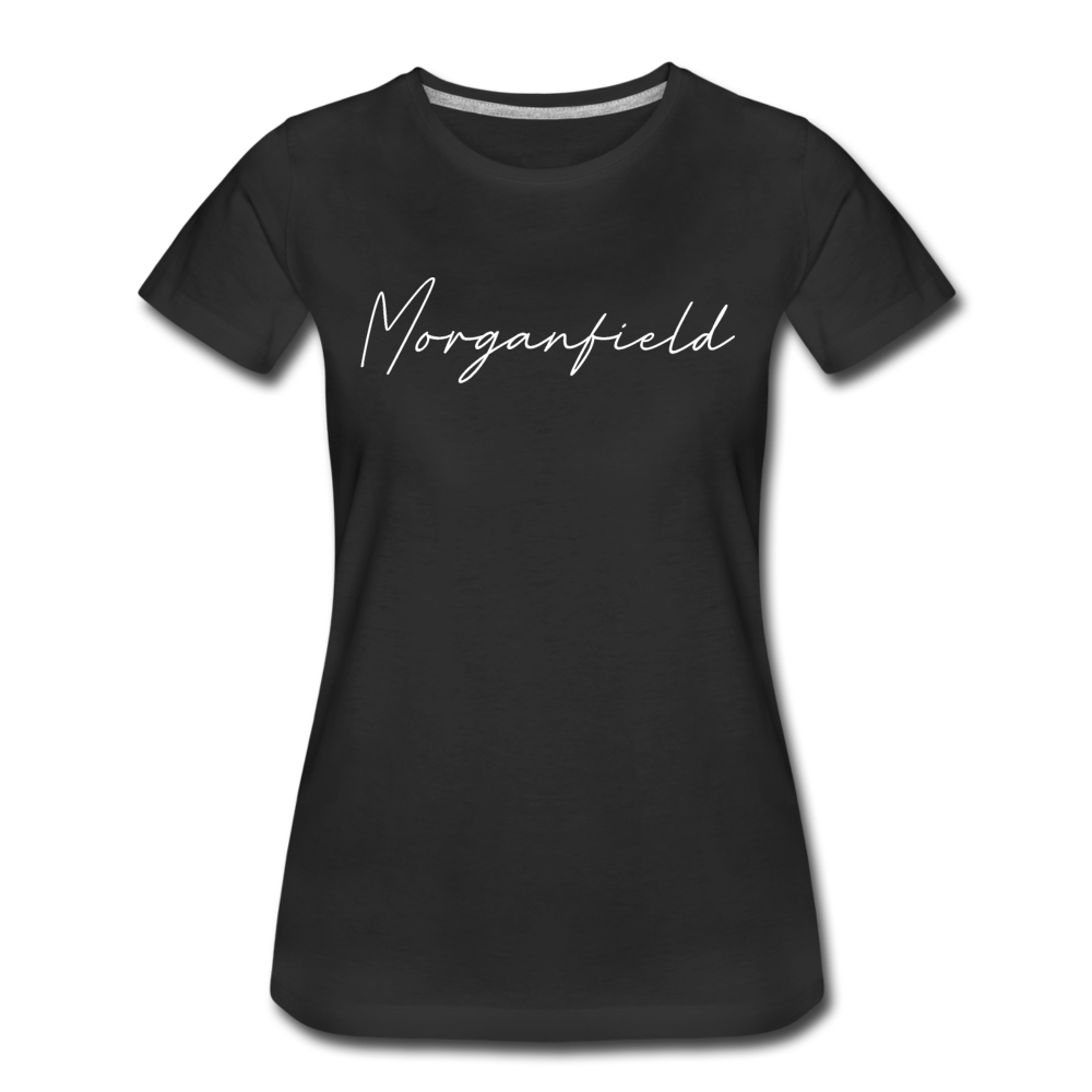 Morganfield Cursive Women's T-Shirt - black