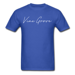Vine Grove Cursive T-Shirt - royal blue