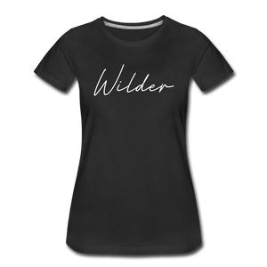 Wilder Cursive Women's T-Shirt - black