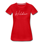 Wilder Cursive Women's T-Shirt - red