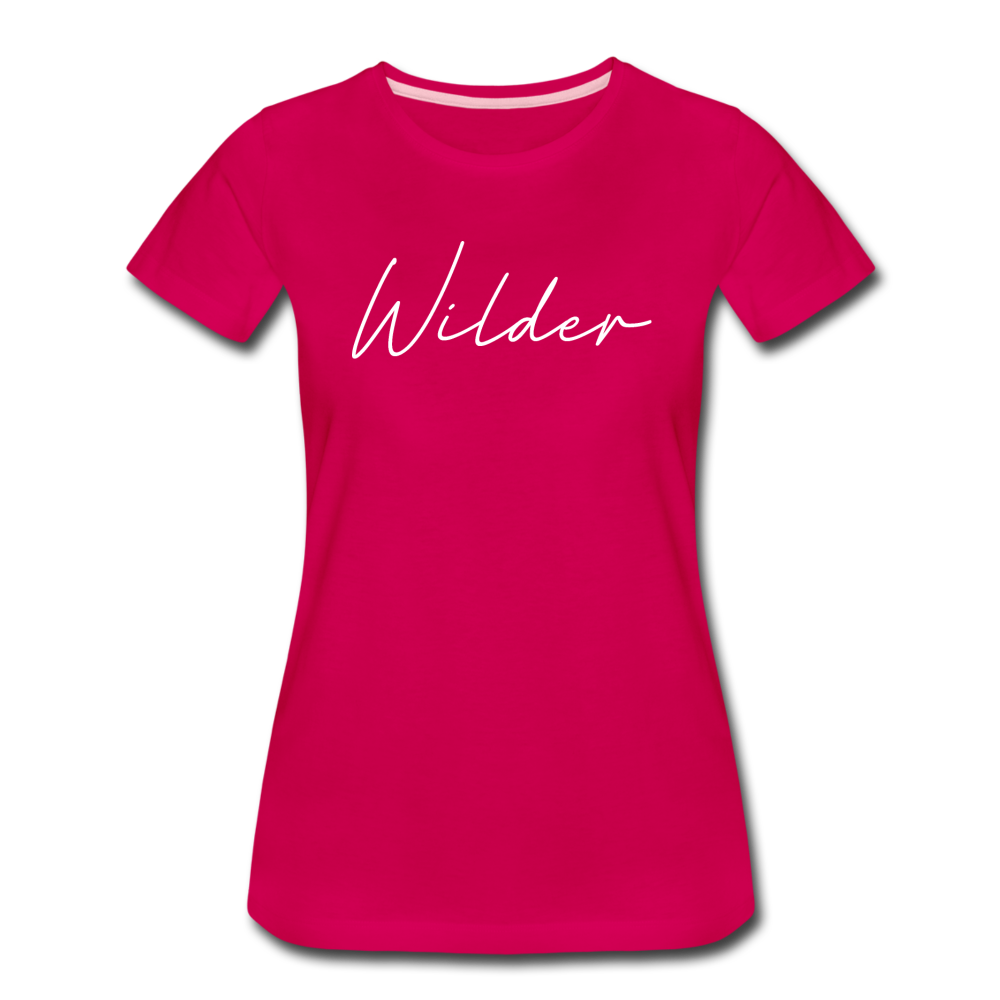Wilder Cursive Women's T-Shirt - dark pink