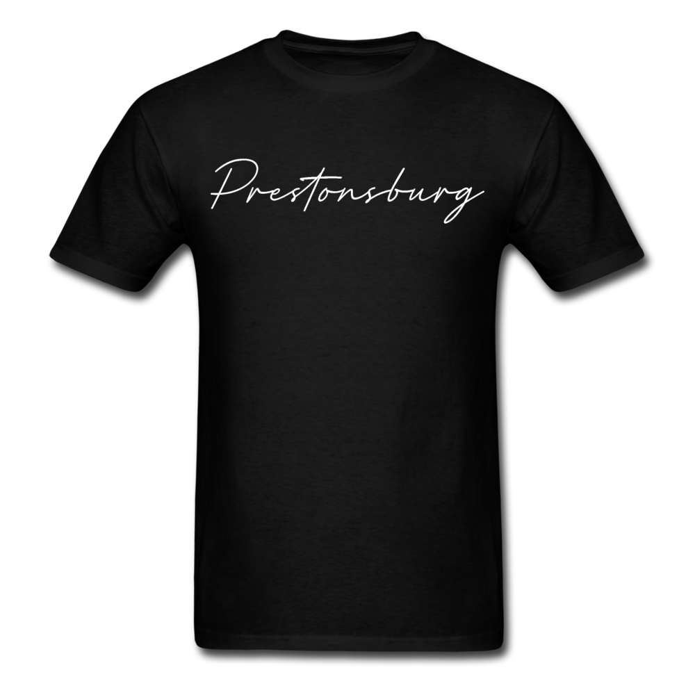 Prestonsburg Cursive T-Shirt - black