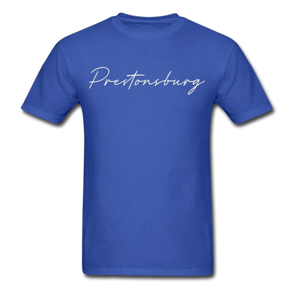 Prestonsburg Cursive T-Shirt - royal blue