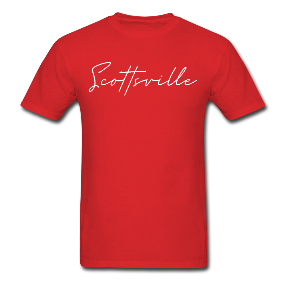 Scottsville Cursive T-Shirt - red